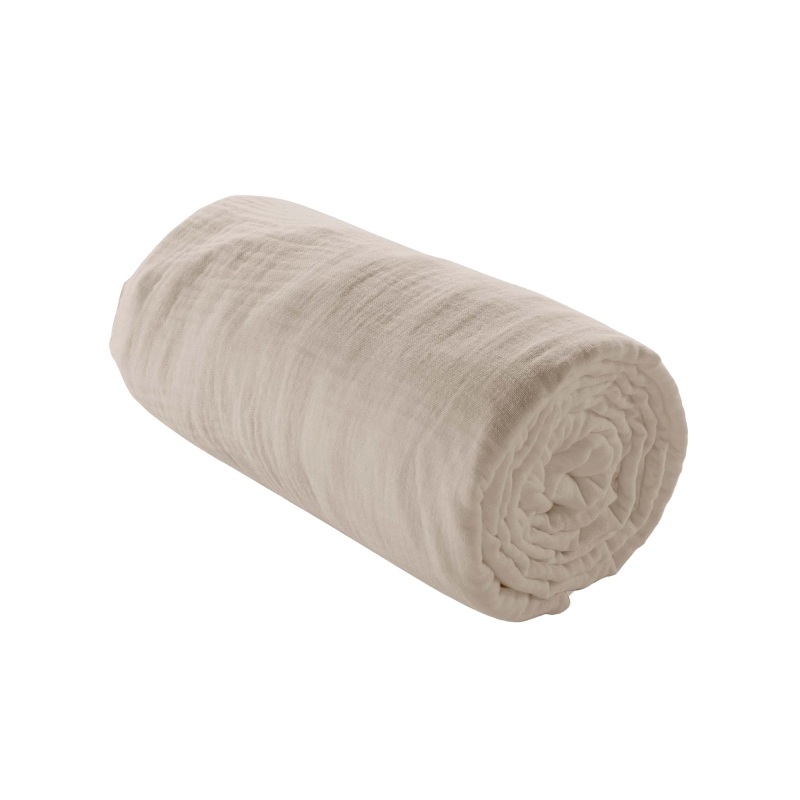 Parure de couette GUSTA sable 260x240 cm (3 pièces)