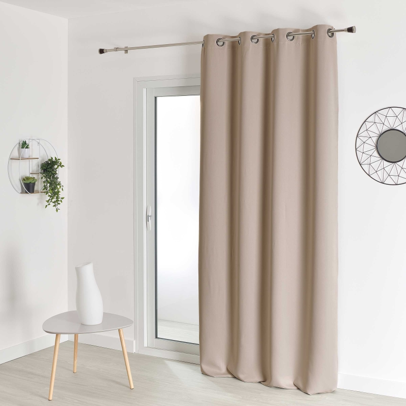 Rideau non feu FUZE beige 140x260cm