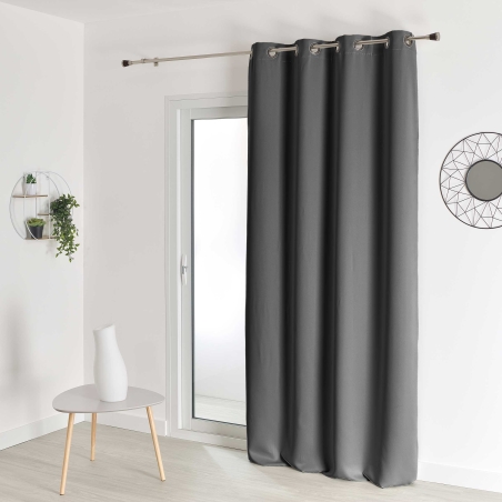 Rideau non feu FUZE anthracite 140x260cm