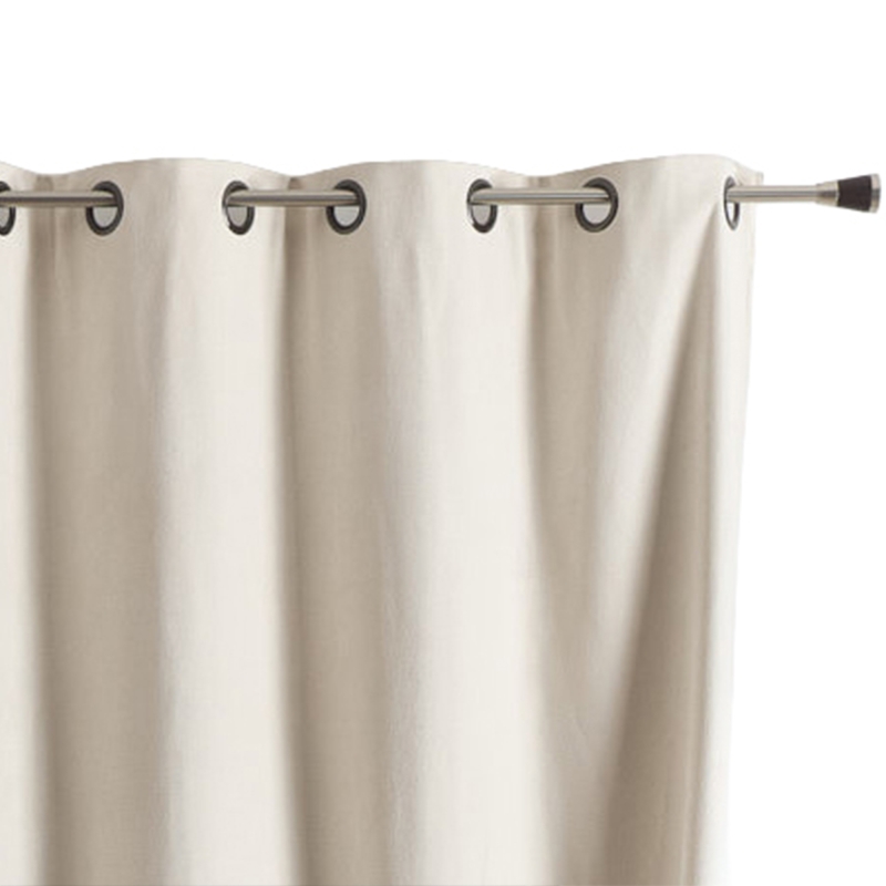Rideau TYKA isolant, phonique et occultant blanc cassé 140x260cm