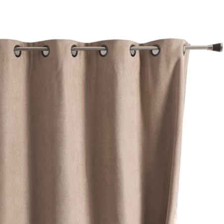 Rideau TYKA isolant, phonique et occultant beige 140x180cm