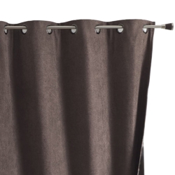 Rideau TYKA isolant, phonique et occultant taupe 140x260cm