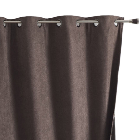 Rideau TYKA isolant, phonique et occultant taupe 140x180cm
