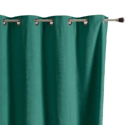 Rideau TYKA isolant, phonique et occultant émeraude 140x260cm