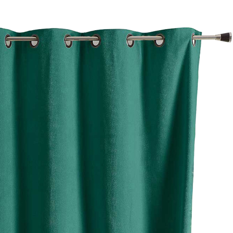 Rideau TYKA isolant, phonique et occultant émeraude 140x260cm