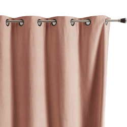 Rideau TYKA isolant, phonique et occultant couleur nude 140x260cm