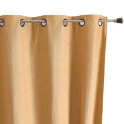 Rideau TYKA isolant, phonique et occultant ocre 140x180cm