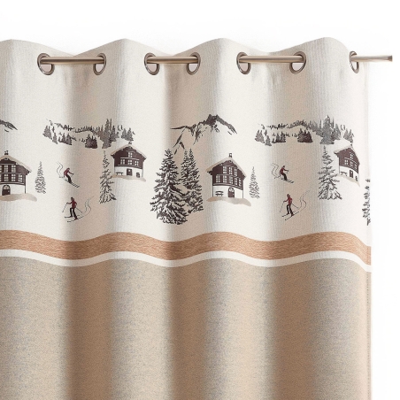 Rideau AGNE beige 140x260cm