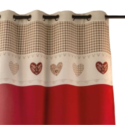 Rideau VOSI rouge 140x260cm