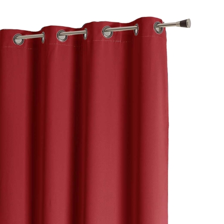 Rideau non feu FUZE rouge carmin 140x260cm
