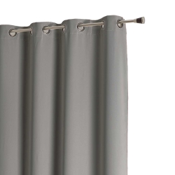 Rideau non feu FUZE gris minéral 140x260cm