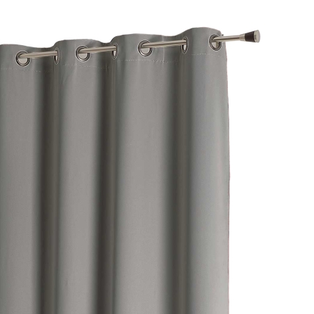 Rideau non feu FUZE gris minéral 140x180cm