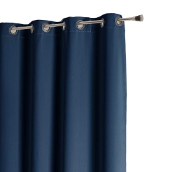 Rideau non feu FUZE bleu encre 140x180cm