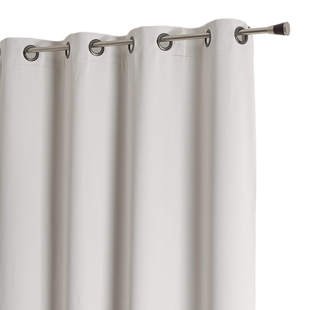 Rideau non feu FUZE blanc cassé 140x260cm