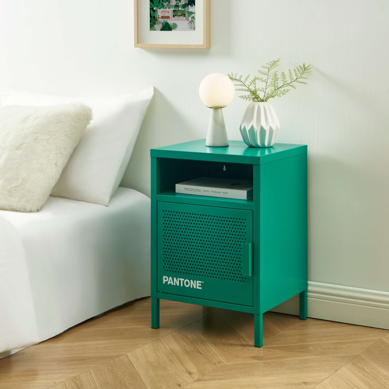 Table de chevet PANTONE métal émeraude