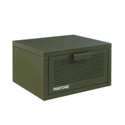 Table de chevet murale PANTONE métal vert olive 40cm