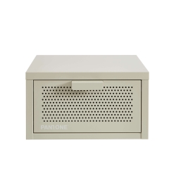 Table de chevet murale PANTONE métal beige sable 40cm