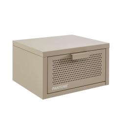 Table de chevet murale PANTONE métal taupe 40cm