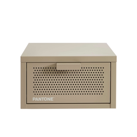 Table de chevet murale PANTONE métal taupe 40cm