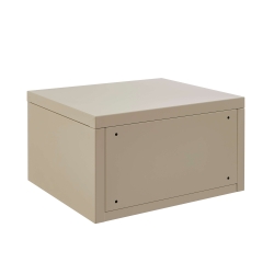 Table de chevet murale PANTONE métal taupe 40cm