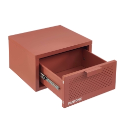 Table de chevet murale PANTONE métal terracotta 40cm