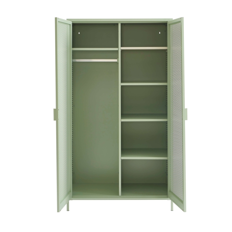 Armoire PANTONE métal vert amande 2 portes