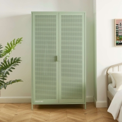 Armoire PANTONE métal vert amande 2 portes