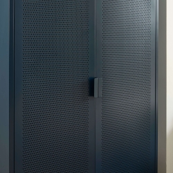 Armoire PANTONE métal bleu nuit 2 portes