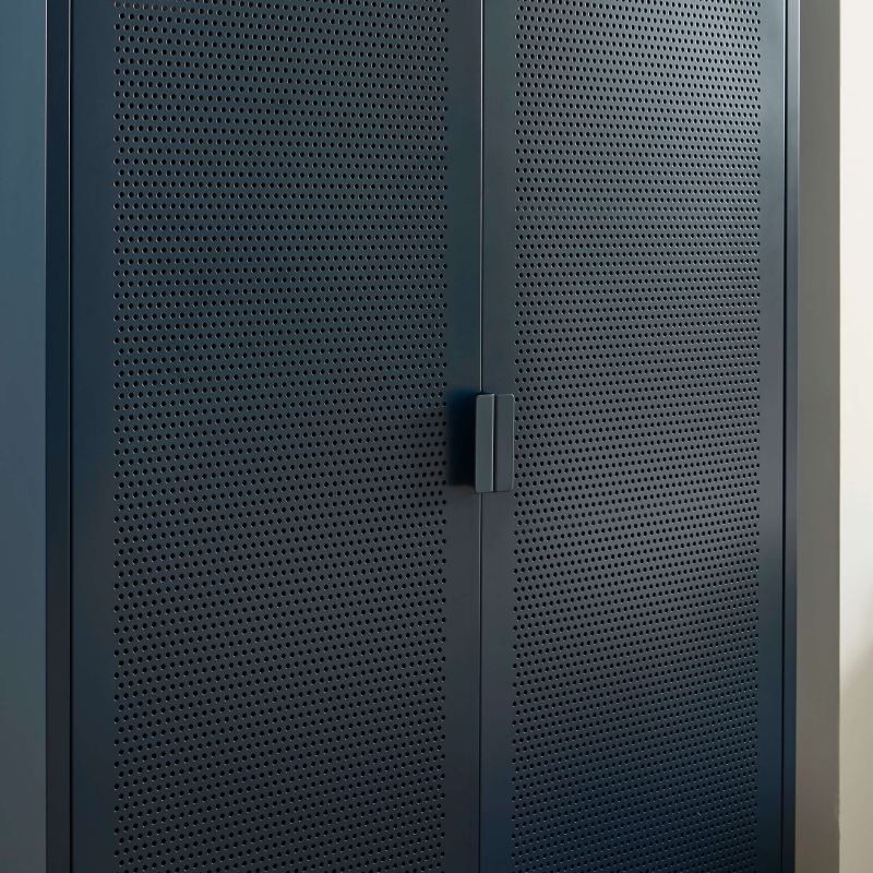 Armoire PANTONE métal bleu nuit 2 portes