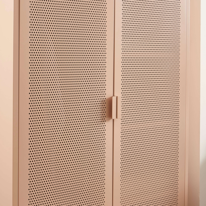 Armoire PANTONE métal rose blush 2 portes