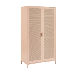 Armoire PANTONE métal rose blush 2 portes