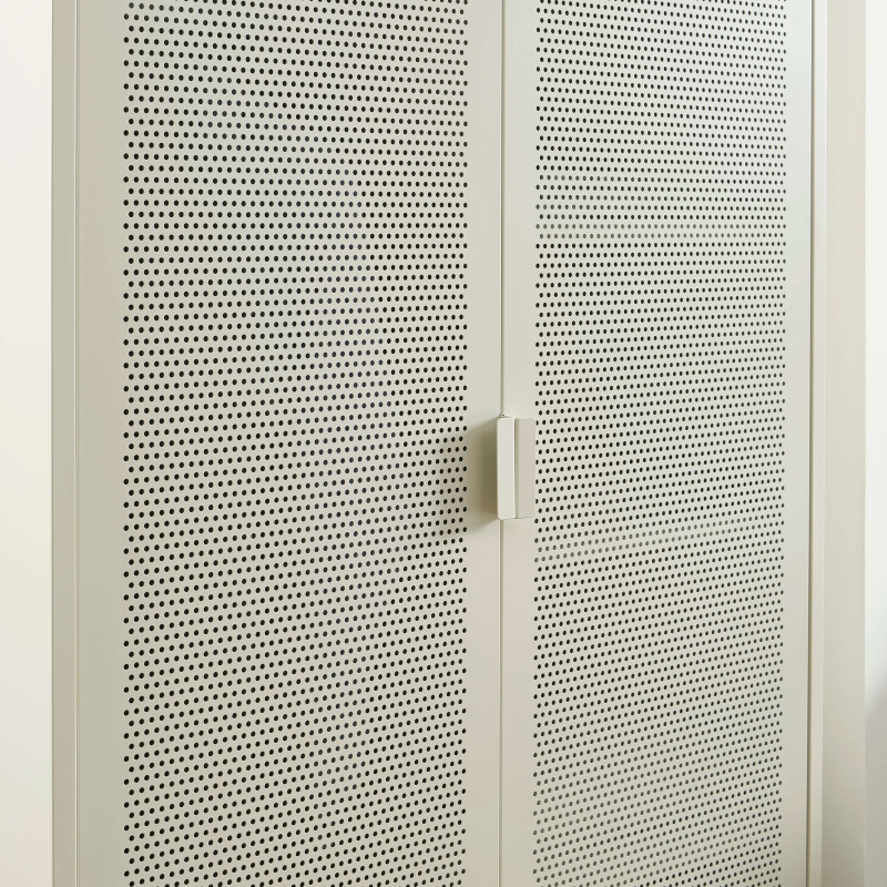 Armoire PANTONE métal beige sable 2 portes
