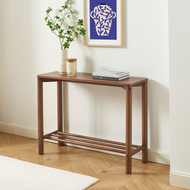 Console LYA effet noyer 100cm