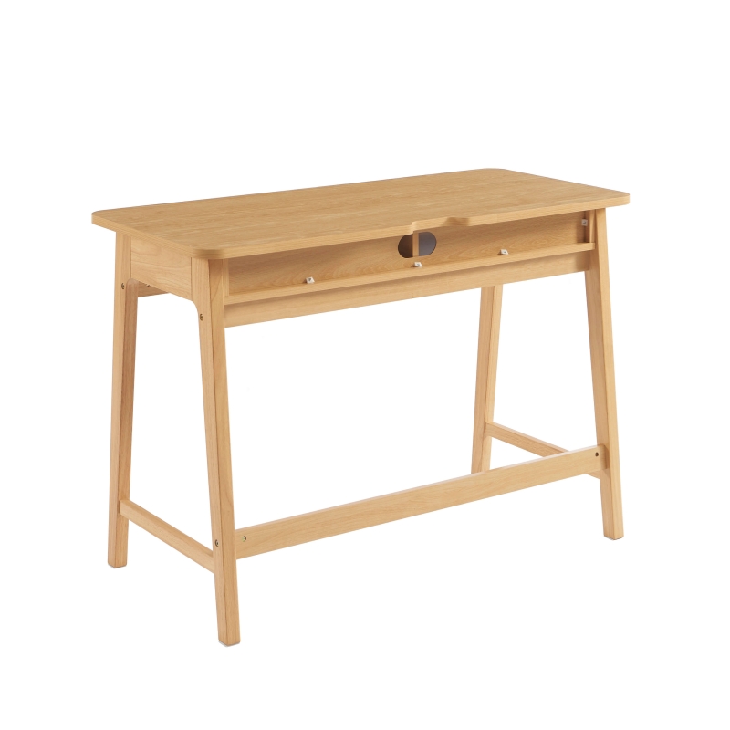 Bureau MAIA 2 compartiments effet chêne 110cm