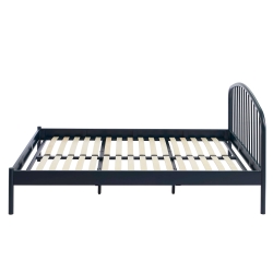 Lit PANTONE 140x190 métal bleu nuit sommier inclus