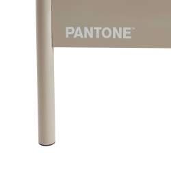 Lit PANTONE 140x190 métal taupe sommier inclus