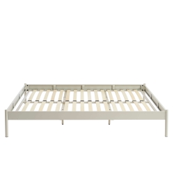 Lit PANTONE 160x200 métal beige sable sommier inclus