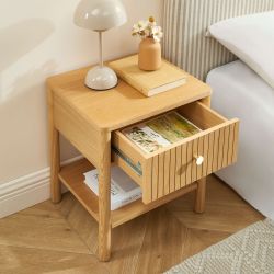 Table de chevet CLEO placage chêne