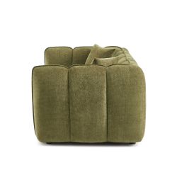 Canapé MATILDA 2 places tissu chenille vert