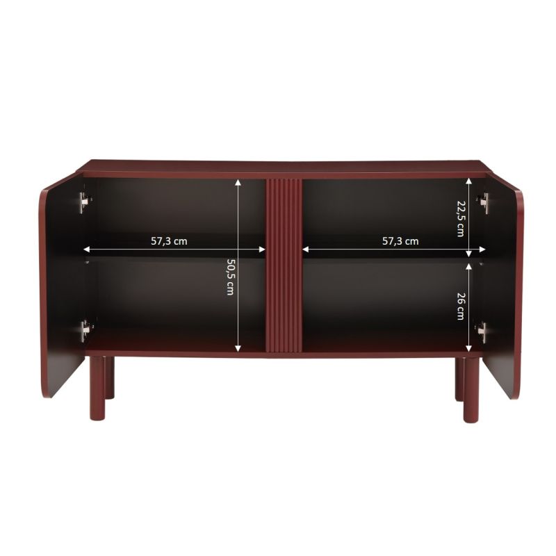 Buffet BRAGA terracotta 2 portes 120cm