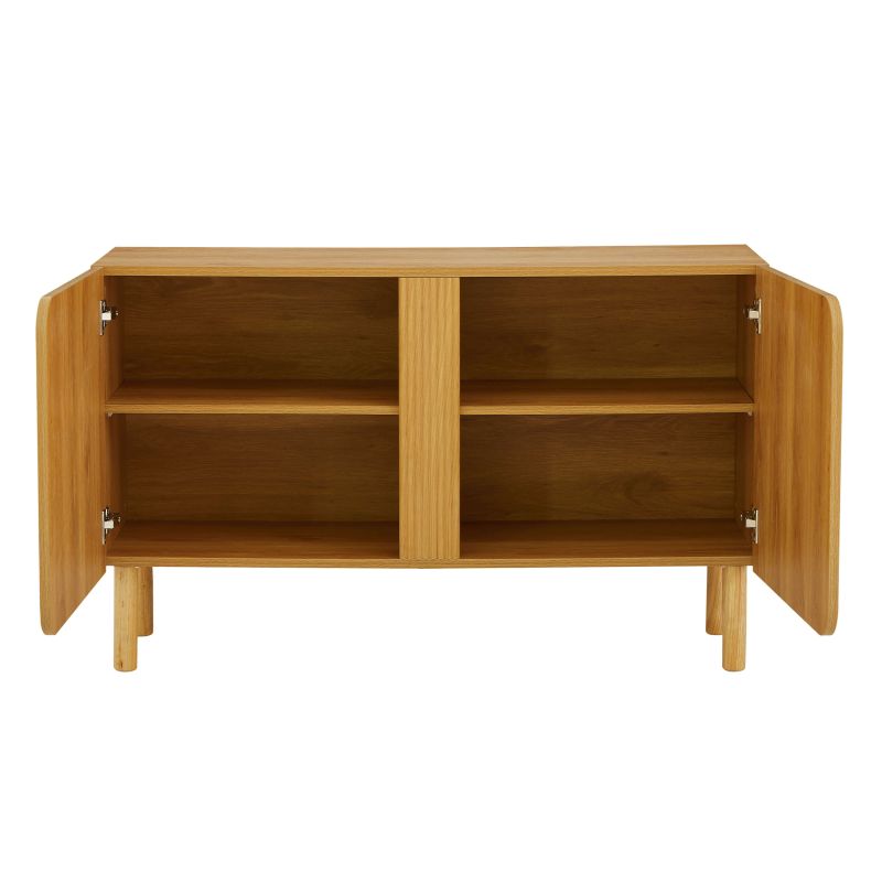 Buffet BRAGA effet chêne 2 portes 120cm