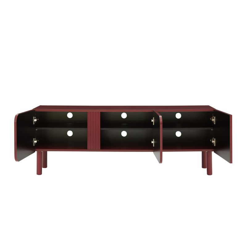 Meuble TV BRAGA terracotta 3 portes 150cm