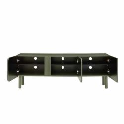 Meuble TV BRAGA vert 3 portes 150cm