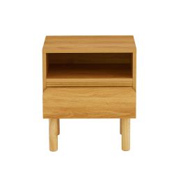 Table de chevet ORO effet chêne 1 tiroir