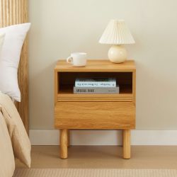 Table de chevet ORO effet chêne 1 tiroir