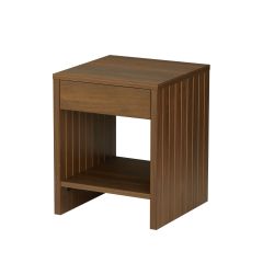 Table de chevet LIMA effet noyer 1 tiroir