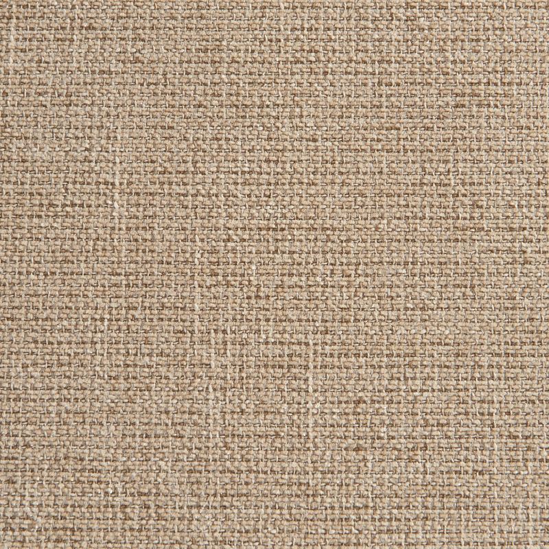 Lot de 2 fauteuils de table ABELIA velours tramé beige et pieds métal noir