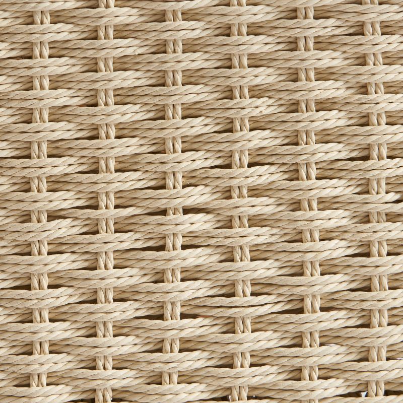 Lot de 2 tables de chevet GINKO placage chêne couleur noyer et corde