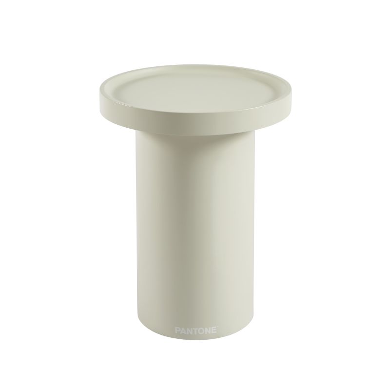 Table d'appoint PANTONE finition laquée mate beige sable 40cm