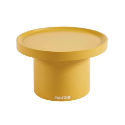 Table d'appoint PANTONE finition laquée mate jaune moutarde 50cm